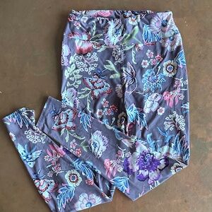 Floral womens Leggings buttery soft